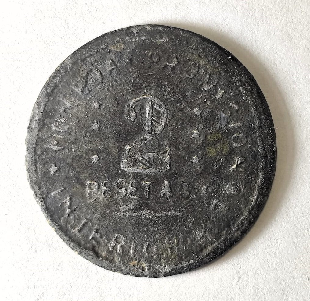 Spagna. 2 Pesetas Ayuntamiento de Jávea (Alicante) - Guerra Civil #1.0