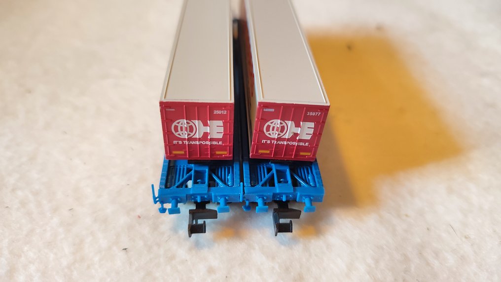 Minitrix N轨 - 18711 - 模型火车货车组 (2) - NMBS #3.2