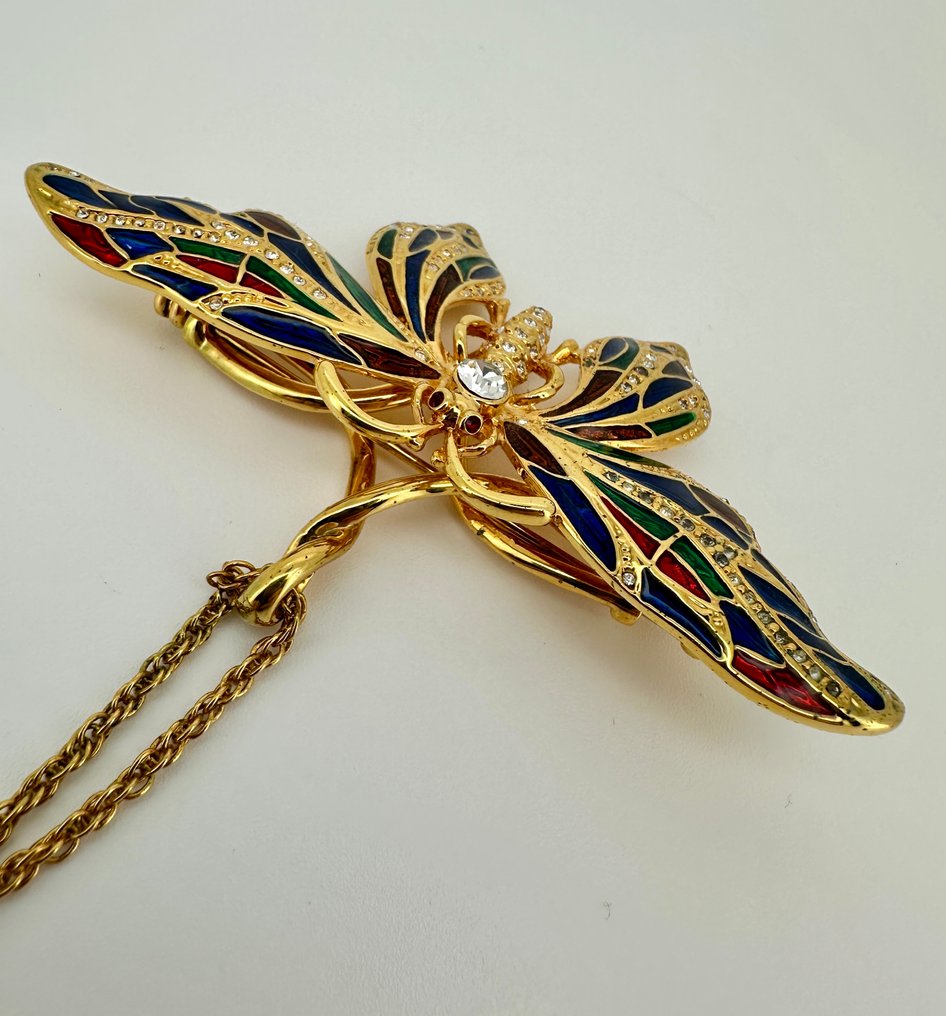 Camrose & Kross - JBK – Jacqueline Kennedy «Σετ καρφίτσα και κολιέ πεταλούδα» – Επιχρυσωμένο - Κολιέ #4.3