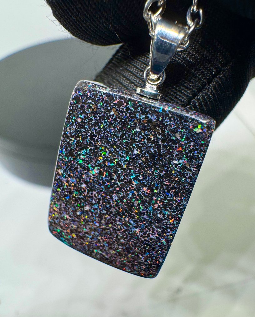 Οπάλιο Κρεμαστό κόσμημα - Ύψος: 30 mm - Πλάτος: 16 mm- 3.9 g - (1) #1.0