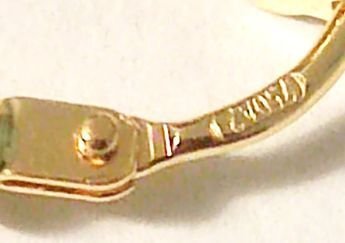 沒有保留價 - 耳環 - 18 克拉 黃金 #4.3