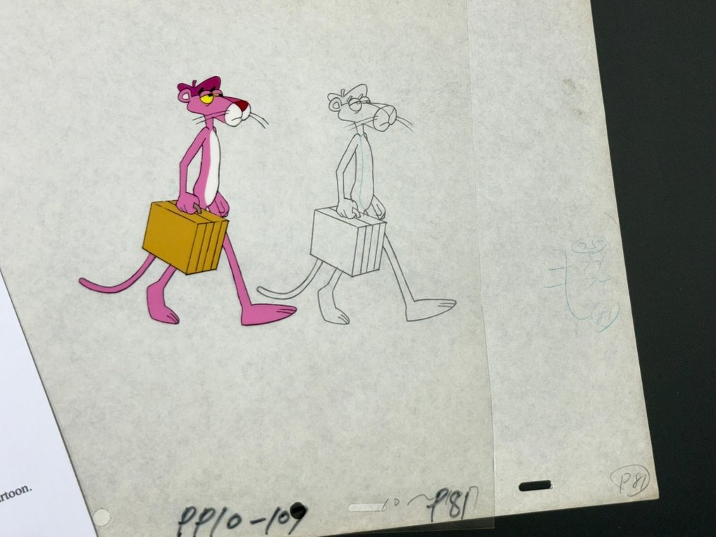 DePatie & Friz Freleng - Original animation cel and drawing of Pink Panther - The Pink Panther Show #3.2