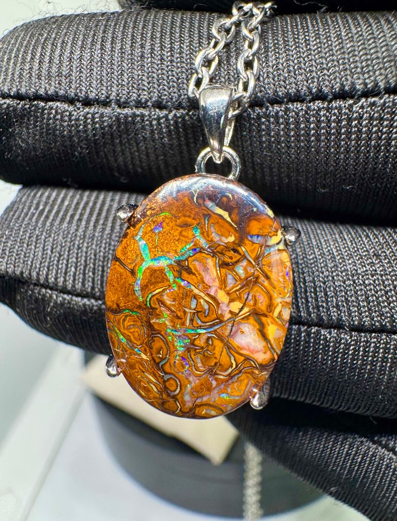 Οπάλιο Κρεμαστό κόσμημα - Ύψος: 29 mm - Πλάτος: 14 mm- 3.6 g - (1) #3.2