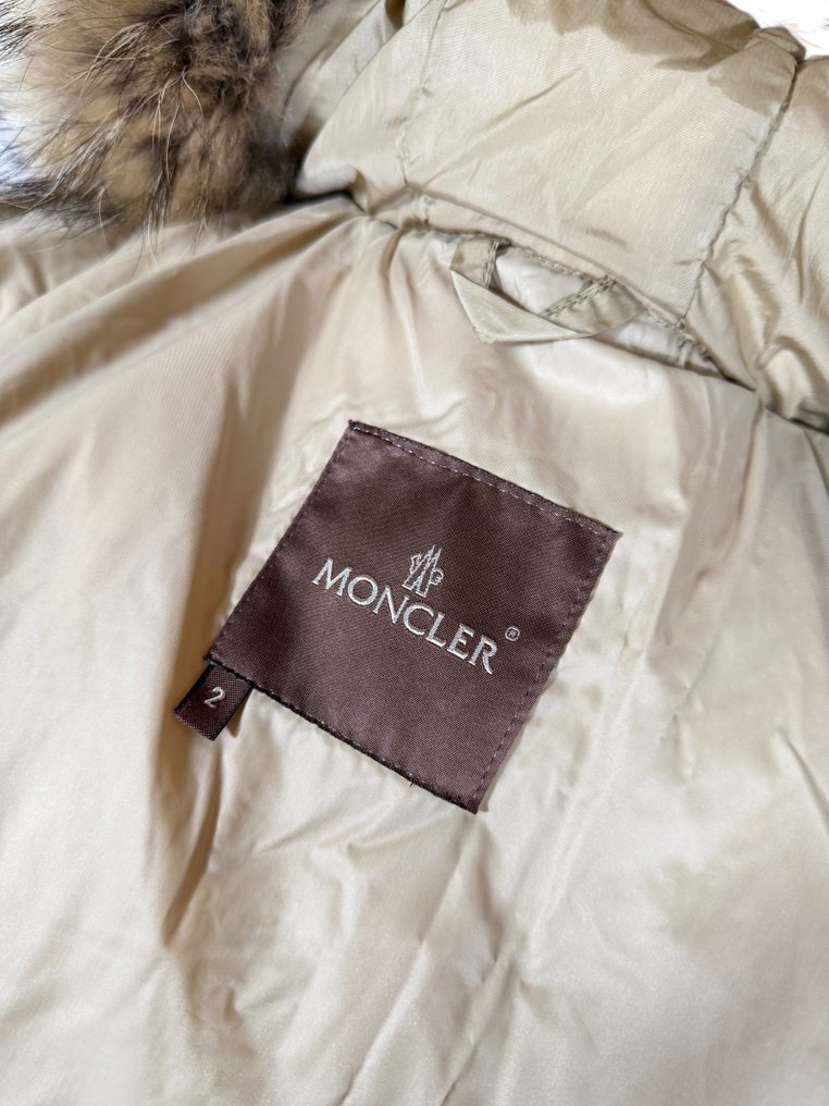 MONCLER Exclusive Collection Glamour Trench Special REAL Fur Down Coat Jacket Tg. L - Tg. 2 - No RP - Haină #3.2