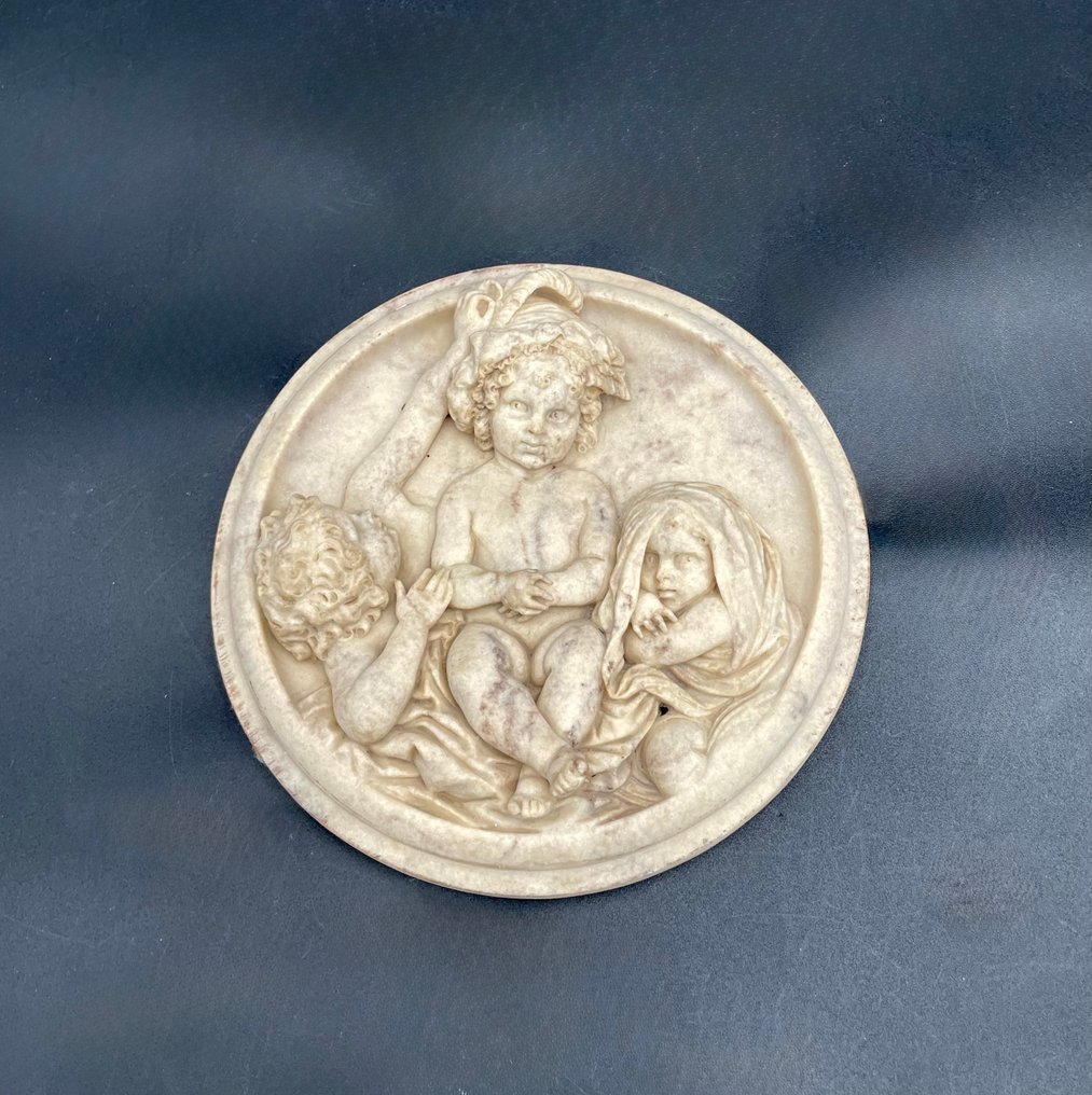 玩具人偶 - 大理石浮雕——天使/儿童场景，仿照Edward William Wyon的模型制作 #1.0