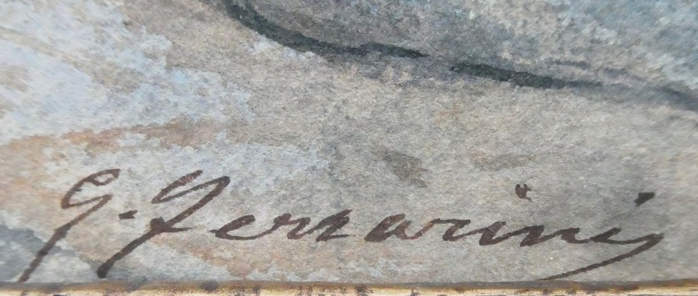 Giuseppe Ferrarini (1846 - après 1896) - Le sentier dans les bois #2.1