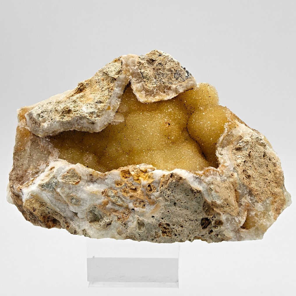 黄玉地质,意大利 晶洞 - 高度: 132 mm - 闊度: 80 mm- 679 g #4.3