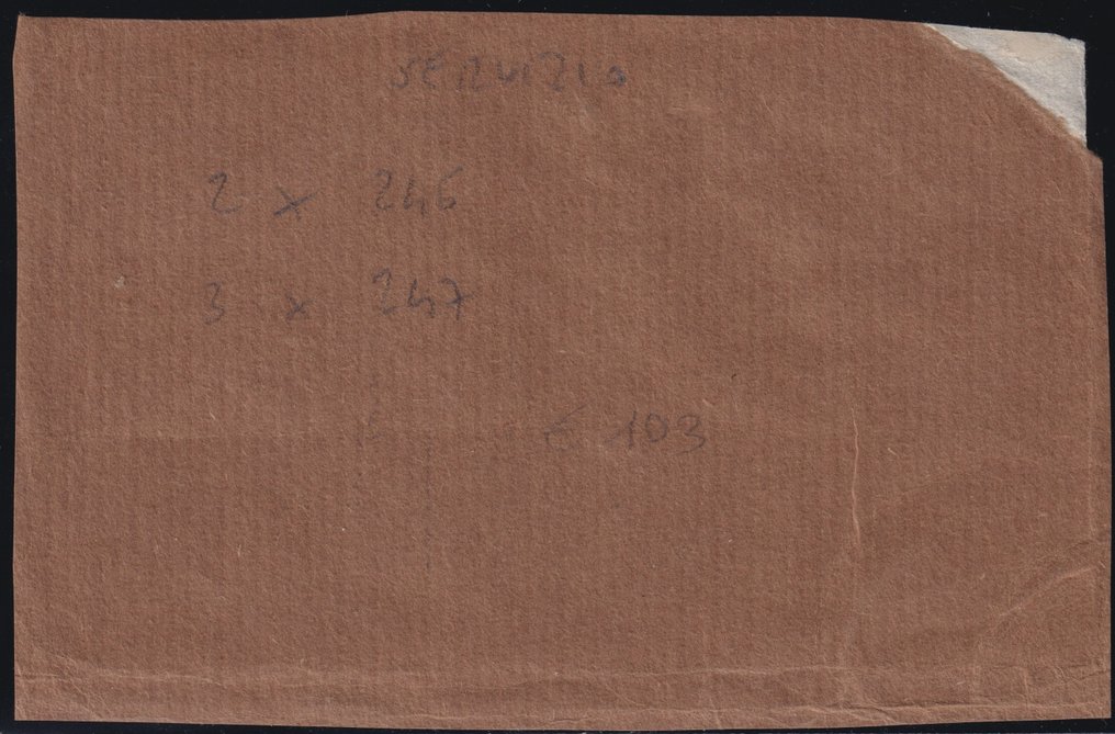 Ελβετία 1944 - Ολοκληρωμένη υπηρεσία courier εργασίας + όμορφο κομμάτι Unif.227/47 χρησιμοποιημένο SPL. #3.2