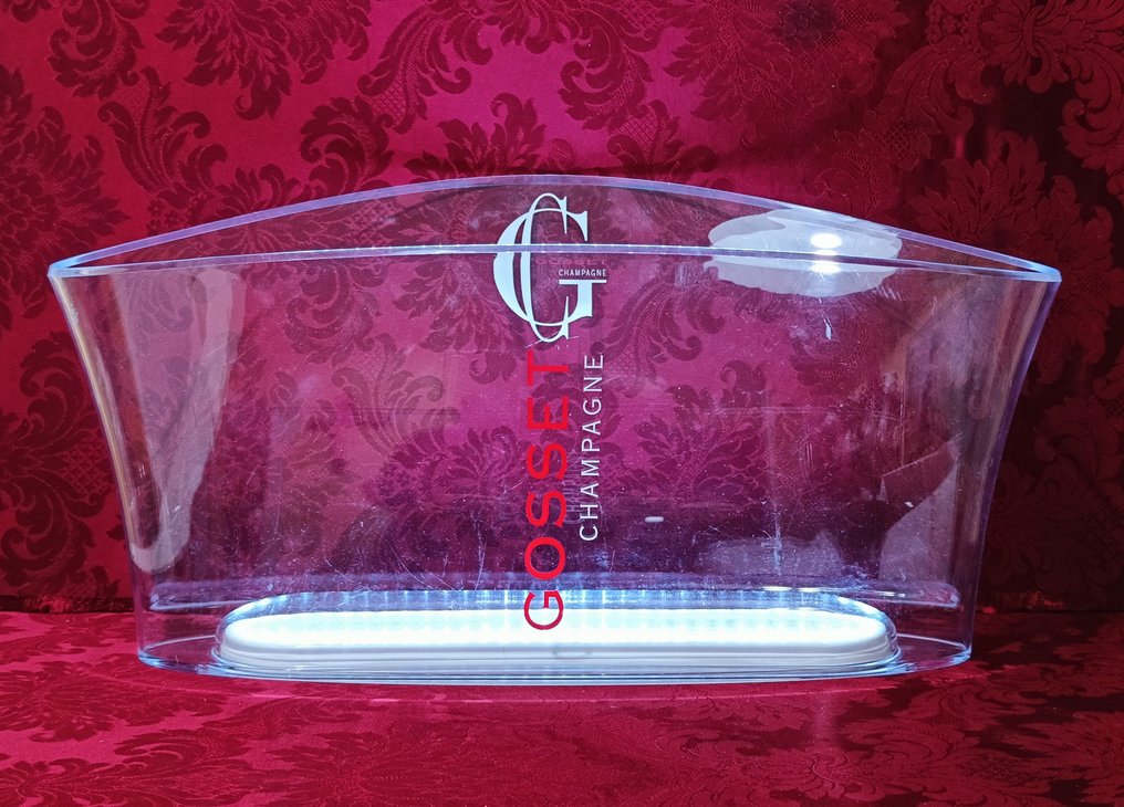 Samppanjan jäähdytin -  Gosset Champagne - suuri samppanjalämmitin led-valoilla, Italesse - akryyli - Ei varauksia #1.0