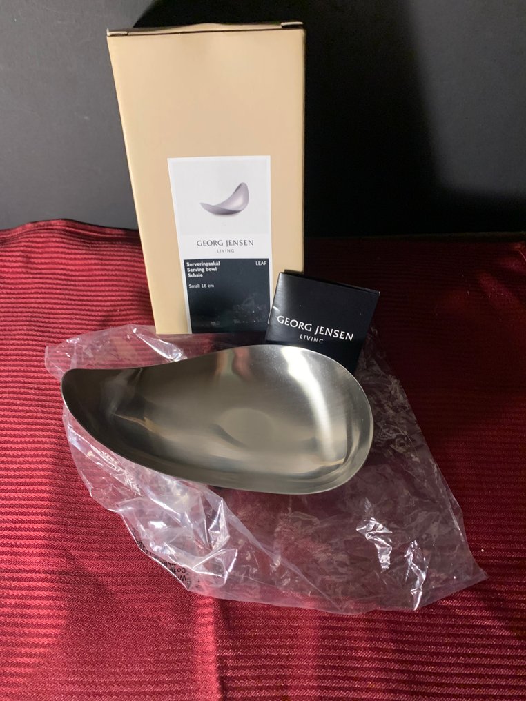Georg Jensen - Georg Jensen - Μπολ - Leaf - Χάλυβας - Georg Jensen πιατέλα σερβιρίσματος #1.0