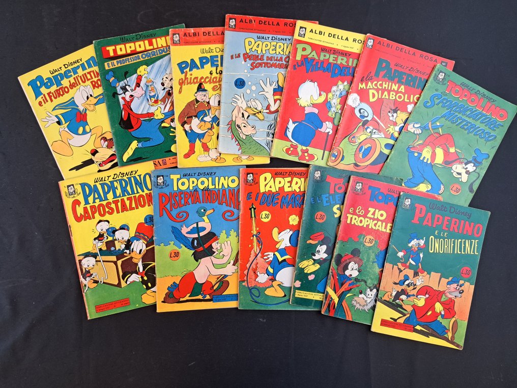 Paperino e le Onoreficenze e altri Albi della Rosa - 13 Comic - First edition - 1957 #1.0