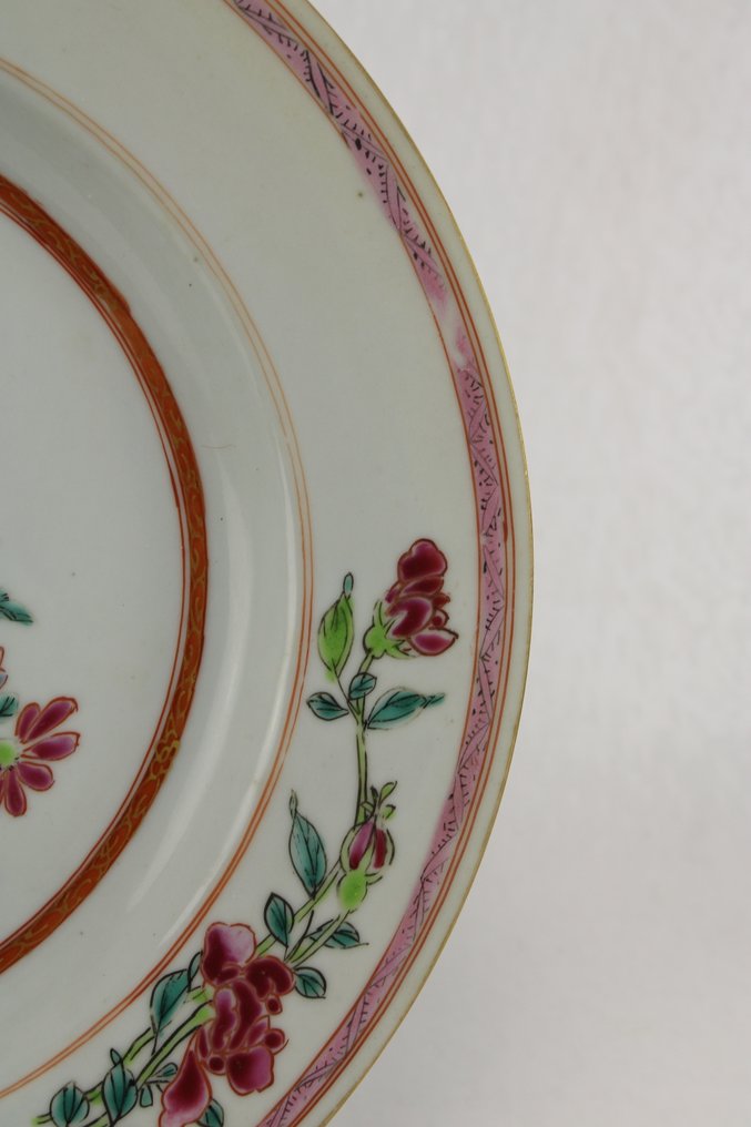 Πιάτο (2) - Πορσελάνη - Qianlong - Peonies #3.2