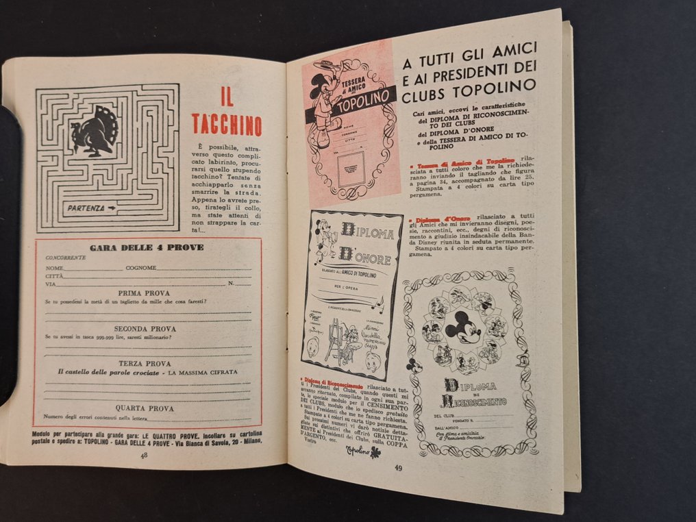 Topolino Libretto n. 60 - 1 Comic - First edition - 1953 #4.3