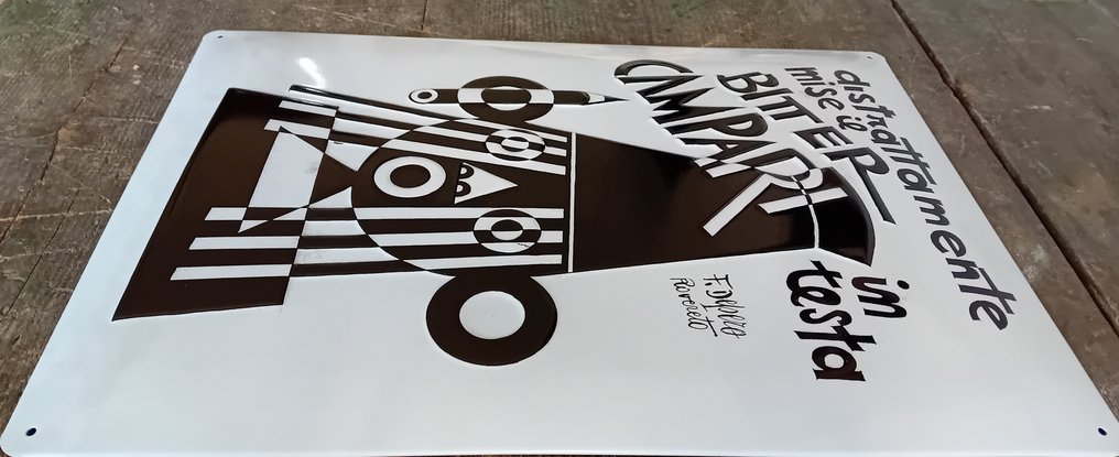 Campari - Fortunato Depero - Mainoskyltti - Metalli #4.3