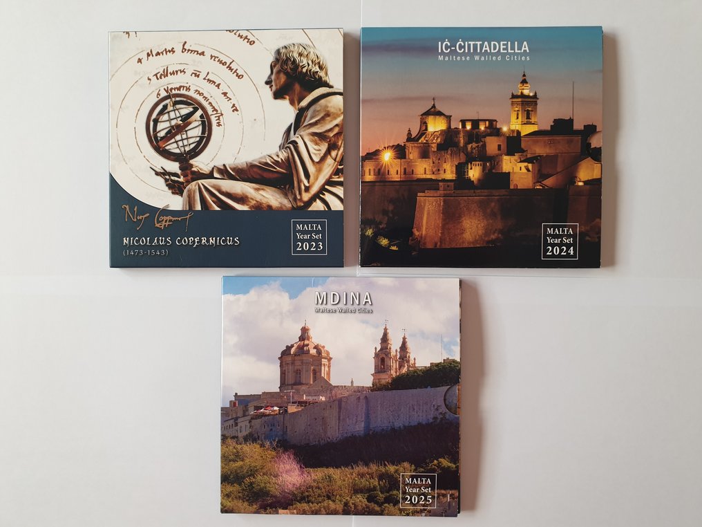 Malta. Year Set (BU) 2023/205 (3 sets) (Ingen reservasjonspris) #1.0