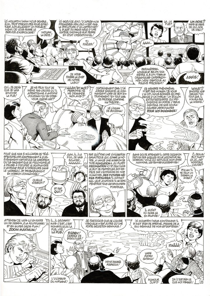 Mitton, Jean-Yves - 1 Original page - Demain ... Mars - Fecondation - 2013 #1.0