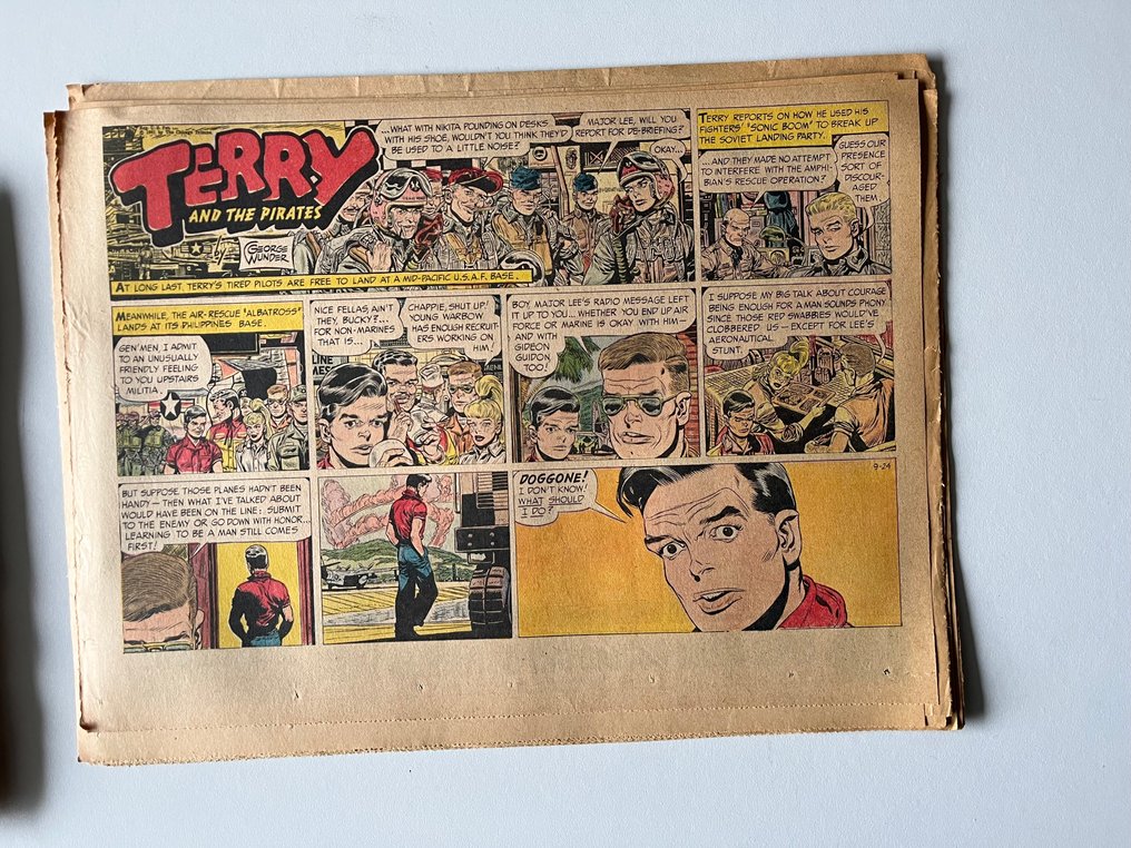Terry and the Pirates - inspired Buck Danny by Hubinon&Charlier - 50 Newspaper pages - 1961 #3.2