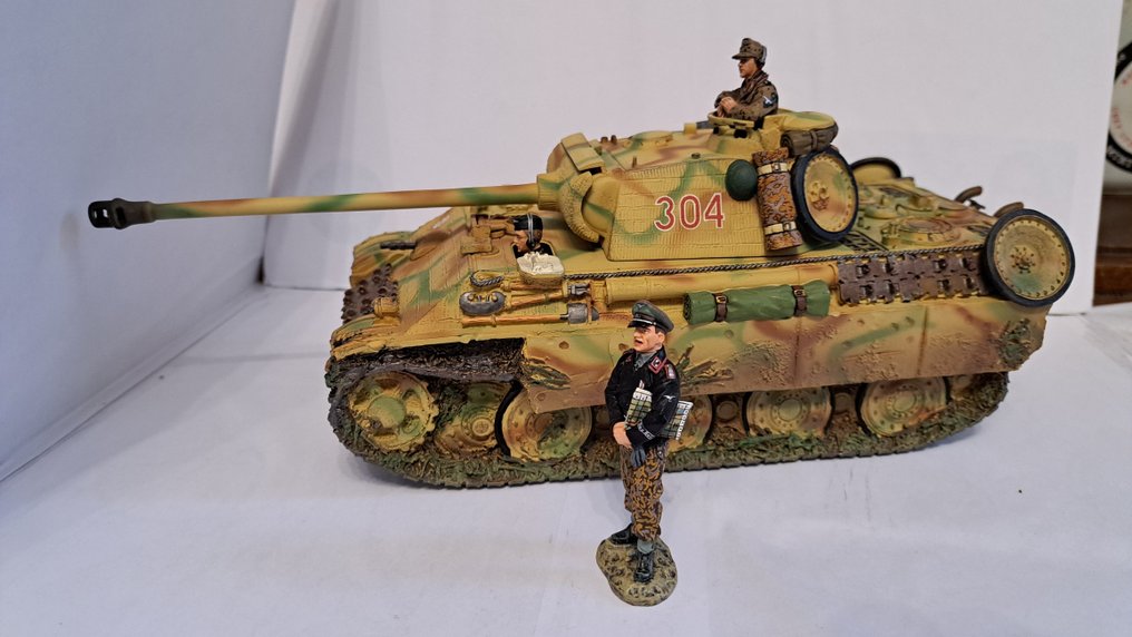 King & Country - 军用微型雕像 - WS072 Normandy Panther WW2 - 树脂 #1.0