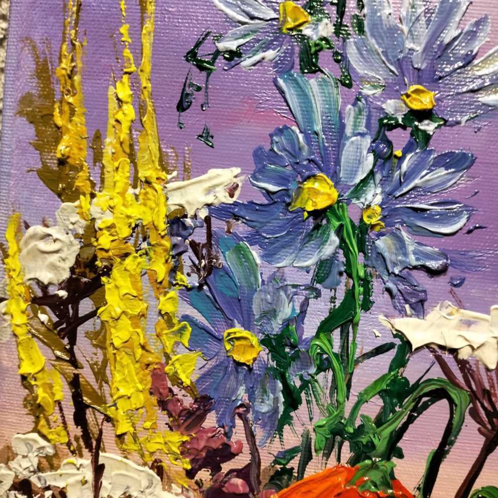 Małgorzata Łącka (1958) - In the purple sky #2.1