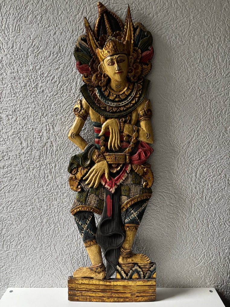 Hand-carved wall panels Balinese figures - sculptuur - Indonesië (Zonder minimumprijs) #1.0
