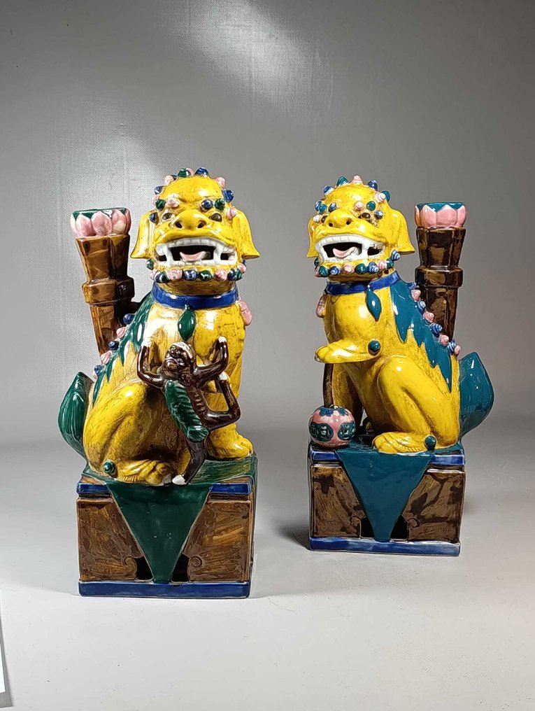 Chien de Foo - 瓷 - 中国 - Qing Dynasty (1644-1911) #1.0