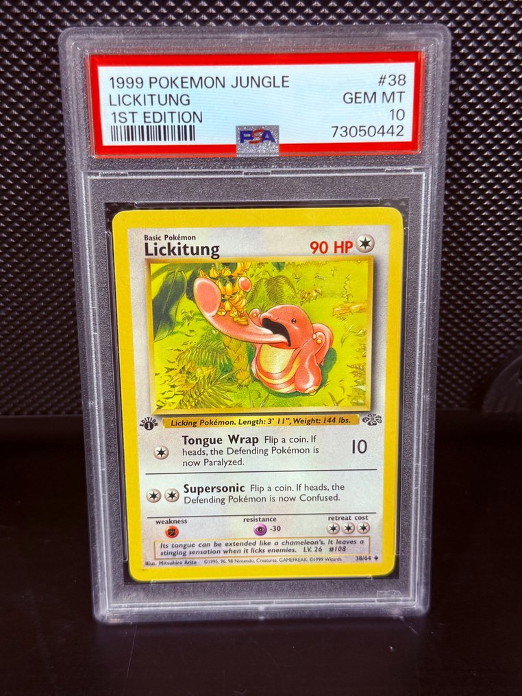 Pokémon - 1 Graded card - Lickitung 38 Primera edición - PSA 10 - Various sets #1.0