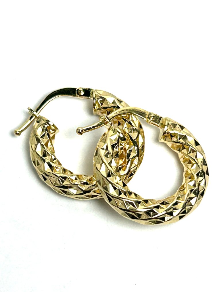 Boucles d'oreilles cerceau - 18 carats Or jaune #1.0