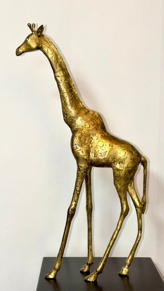 Abdoulaye Derme - Γλυπτό, Grande Girafe - 61 cm - 61 cm - Μπρούντζος #1.0