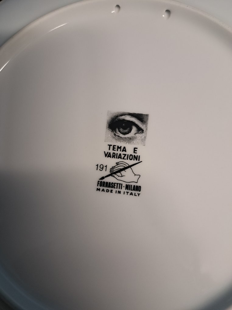 Piero Fornasetti - Πιάτο - Πορσελάνη - Θέμα και παραλλαγές #2.1