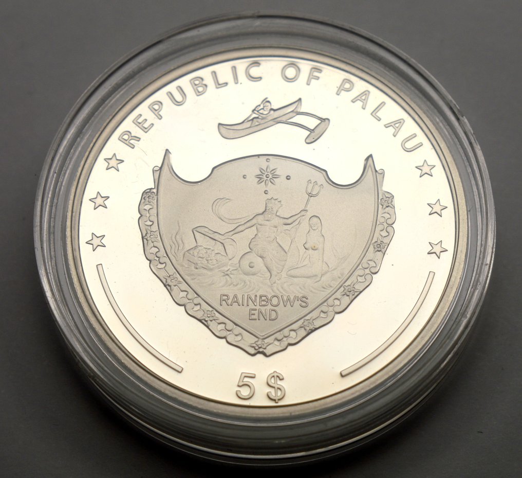 Palau. 5 Dollars 2013 The Temple of Artemis (.925) (No Reserve Price) #1.0
