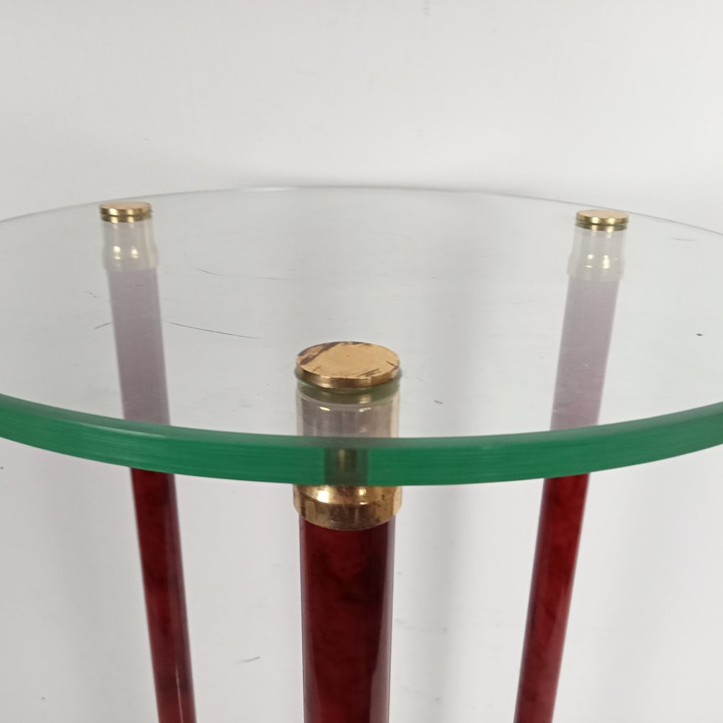 边桌 - 厚实坚硬的磨光玻璃 - Piëdestal / 边几 #3.2