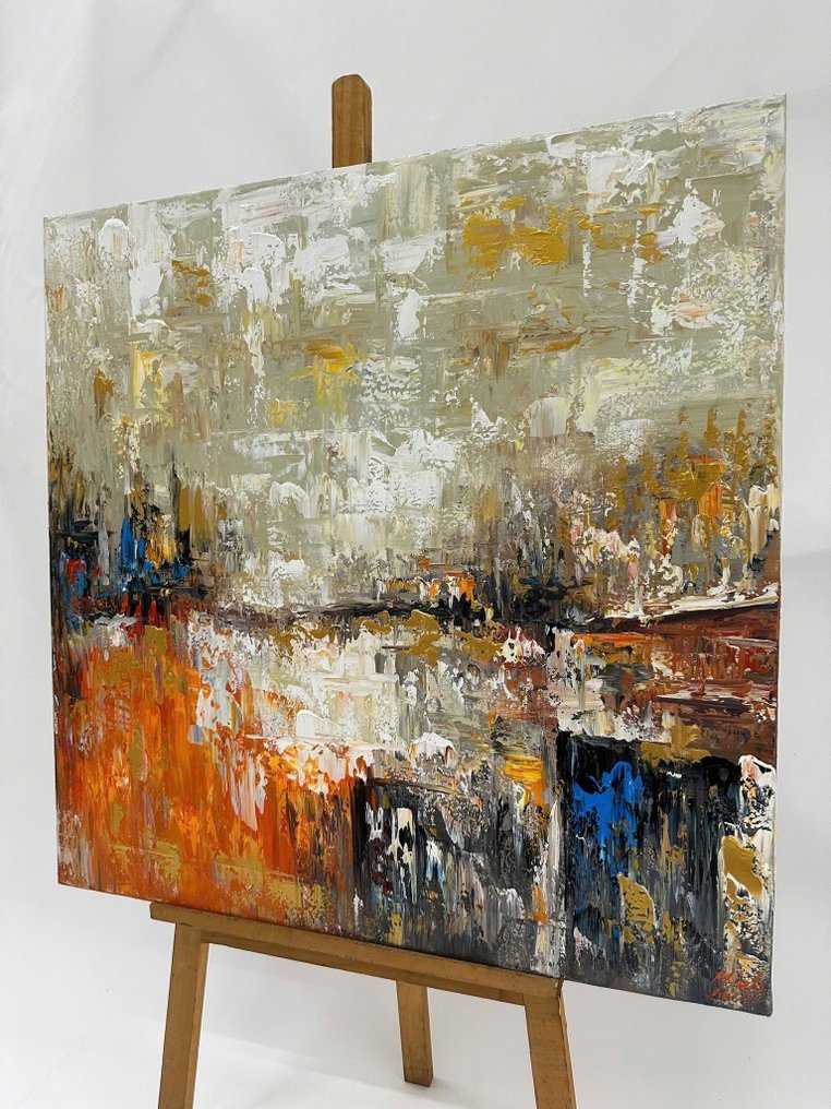 Trần văn minh - Passage Temporel 80 x 80 cm #4.3