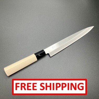 関鍔蔵(Seki Tsubazo)  Handcrafted by master artisans - 廚刀 -  刺身刀 - 免运费 - 不锈钢, 木 - 日本 #1.0