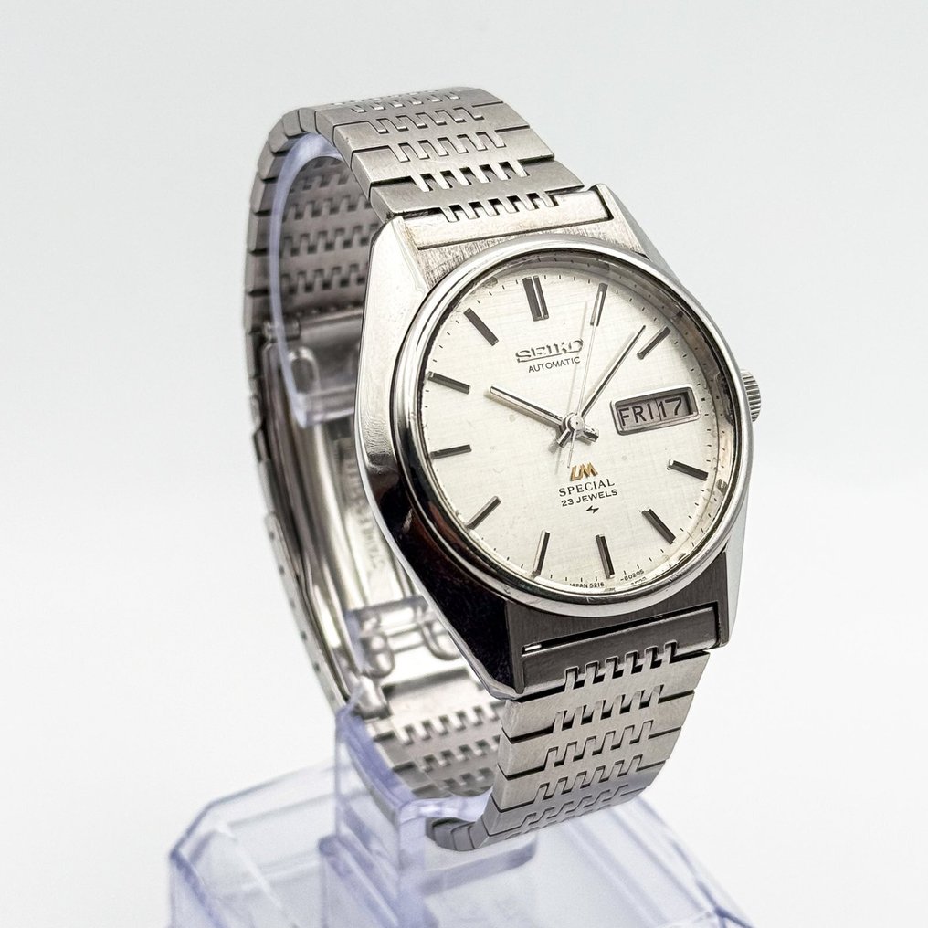 Seiko - LM Special "Linen-dial" 光映 (Kōei) – Reflected Light - 没有保留价 - 5216-8020 - 男士 - 1975 #2.1