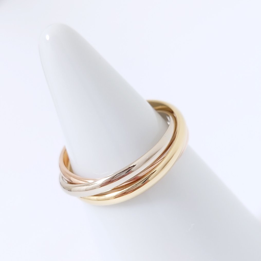 沒有保留價 - Cartier - 戒指 - Trinity - 18 克拉 黃金, 玫瑰金, 白金 #3.2