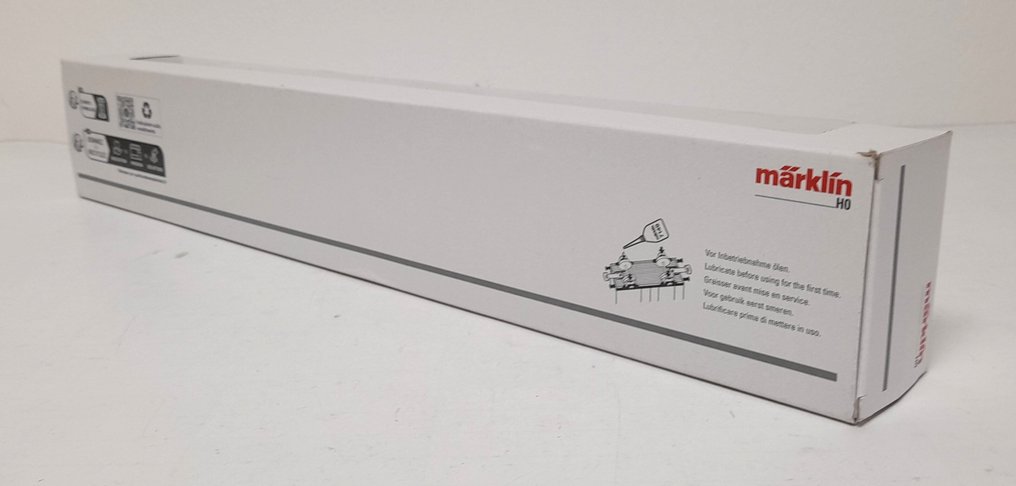 Märklin H0 - 47470 - Modeltog passagervogn (1) - Doppel-Taschenwagen Sdggmrss 738 - DB #4.3