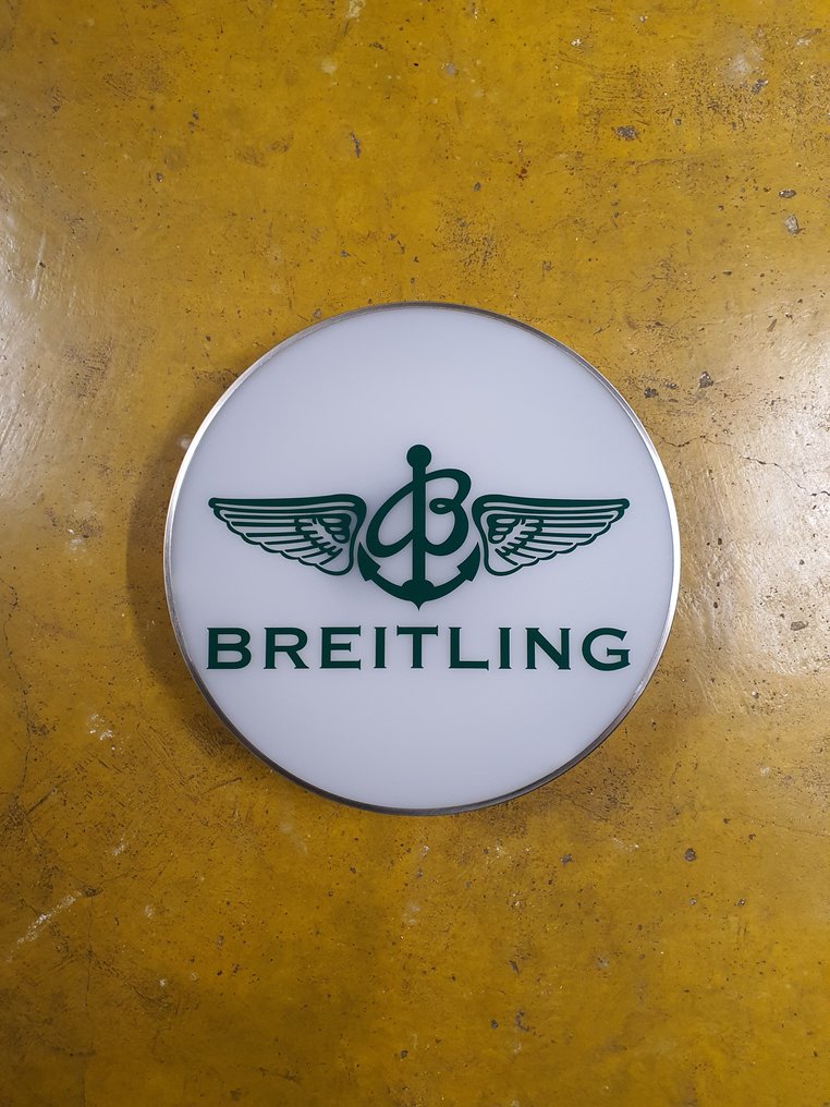 Round Breitling illuminated advertising Sign - Enseigne lumineuse - Acier #1.0