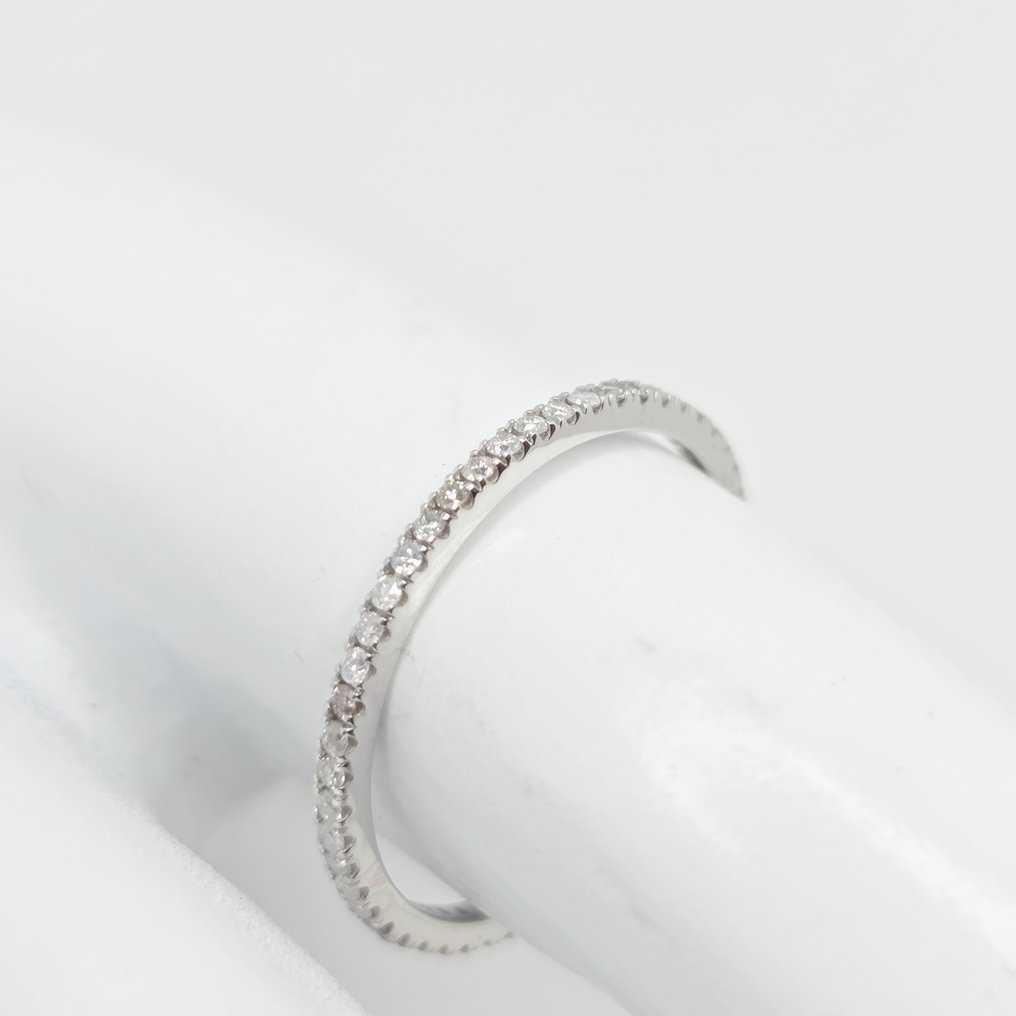 Nincs minimálár - Gyűrű - 14 kt. Fehér arany - 0.25ct. tw. Gyémánt (Természetes) #1.0