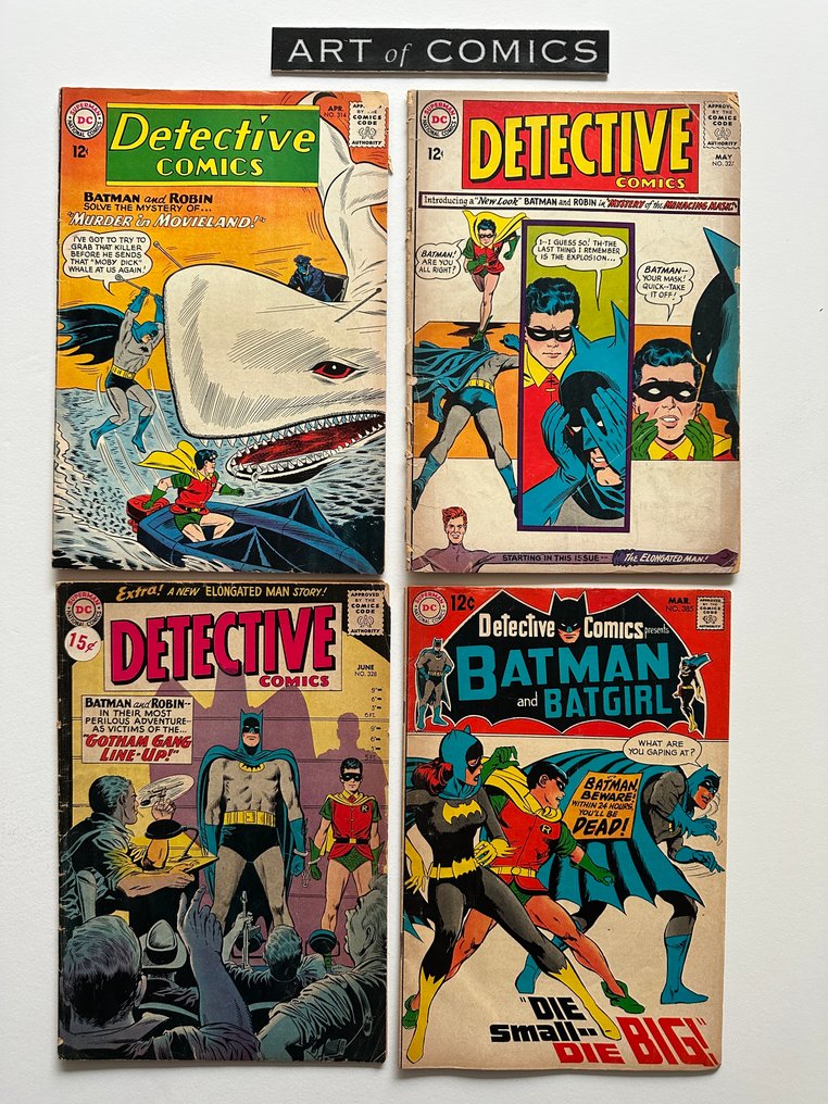 Detective Comics #314 #327, #328, #385 - 4 Comic - EO - 1963/1969 #1.0