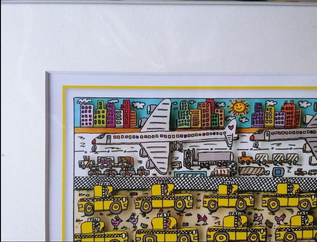 James Rizzi (1950-2011) - There Are No Two Cabs Alike #2.1