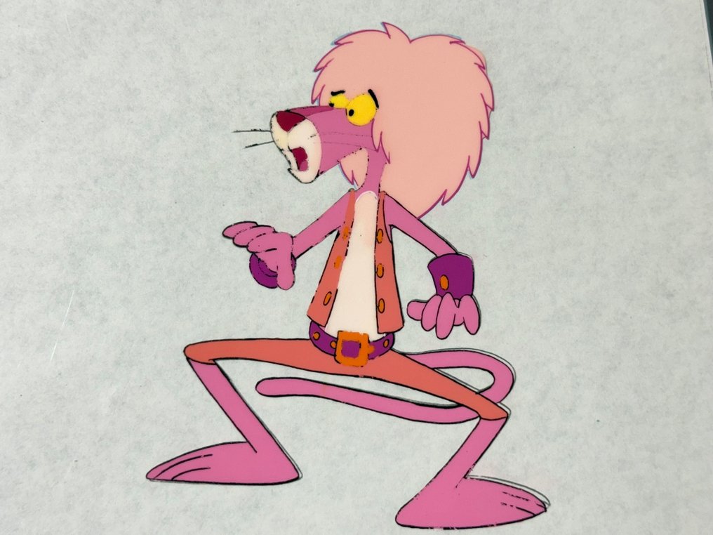 DePatie & Friz Freleng - Original animation cel and drawing of Pink Panther - The Pink Panther Show #1.0
