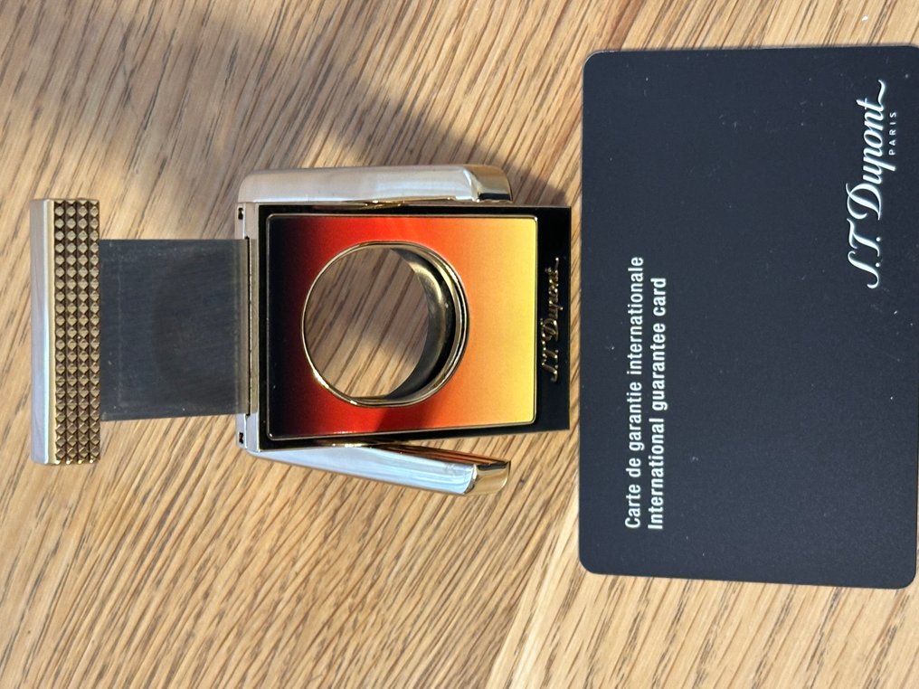 S.T. Dupont - Tagliasigari - Tagliacigarro S.T. Dupont Montecristo - Metallo, Placcato oro, Smalto #4.3