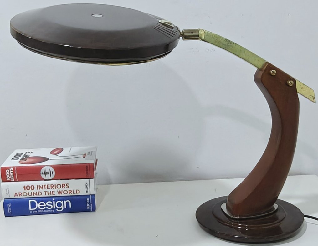 Fase - Luis Pérez de la Oliva - Schreibtischlampe - Präsident CAREY FINITION - Metall, Glas #2.1