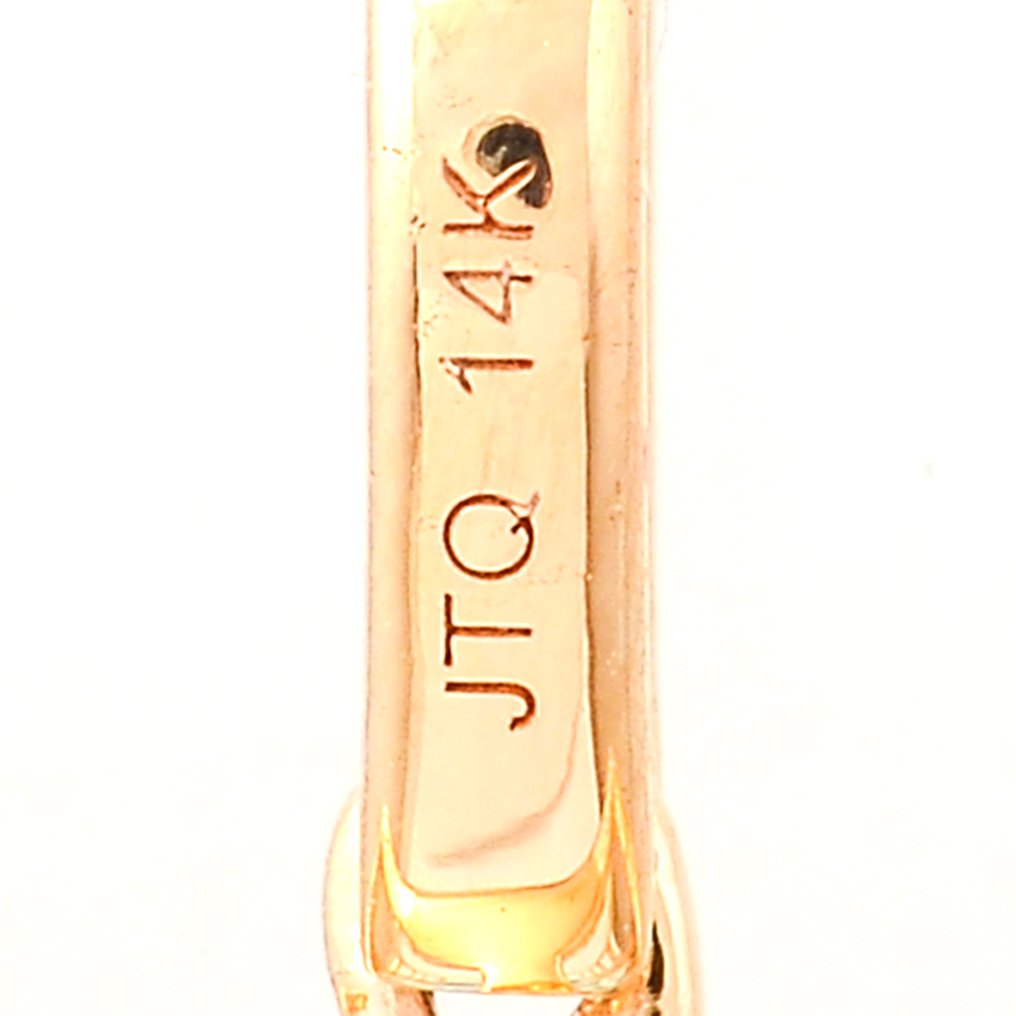 没有保留价 - 吊坠 - 14K包金 黄金 -  7.36ct. tw. 海蓝宝石 - 钻石 #4.3