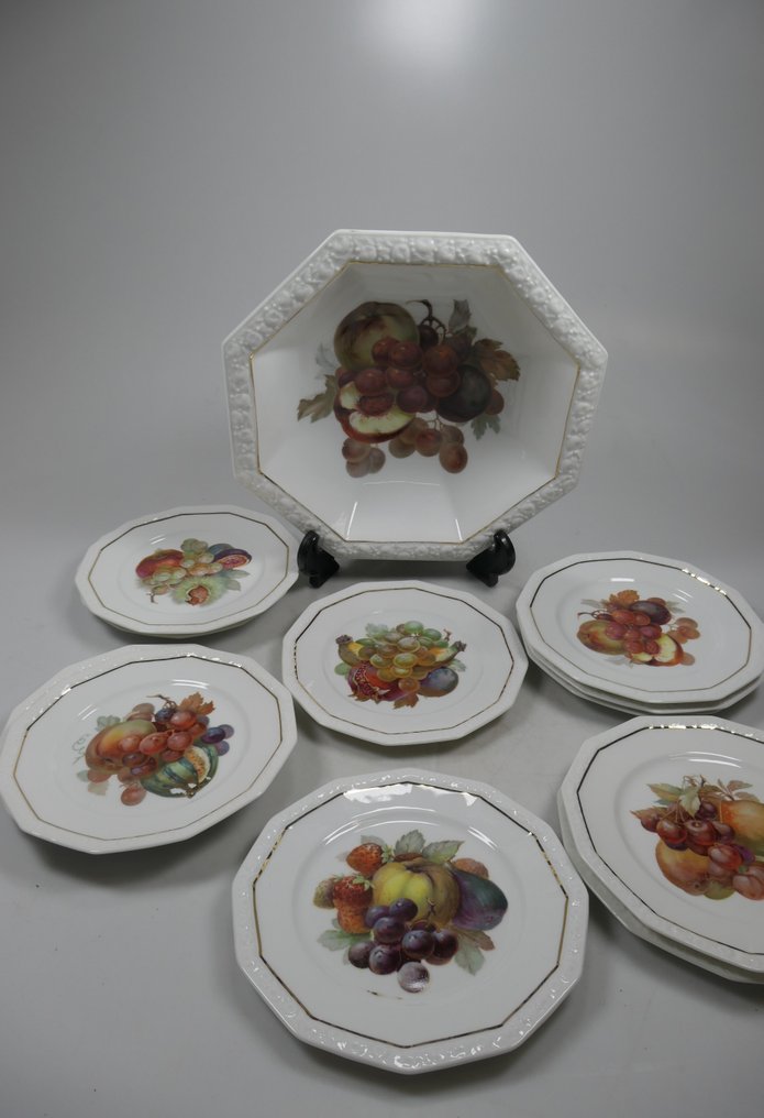 Rosenthal - 大淺盤 (12) - 瓷器 - 甜点壳套组 #1.0