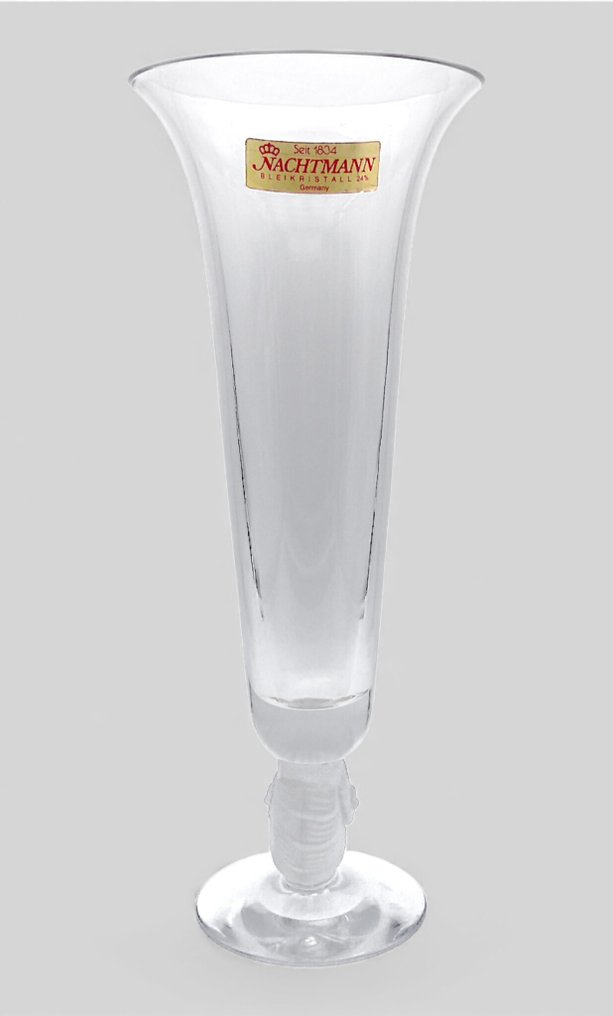Nachtmann Seit 1834 - Βάζο -  Τρόμπα Mod. «Conchiglia»  - Cristallo al Piombo 24% χειροποίητο φυσητό - 37,5 εκ. - Κατασκευασμένο στη Γερμανία #3.2