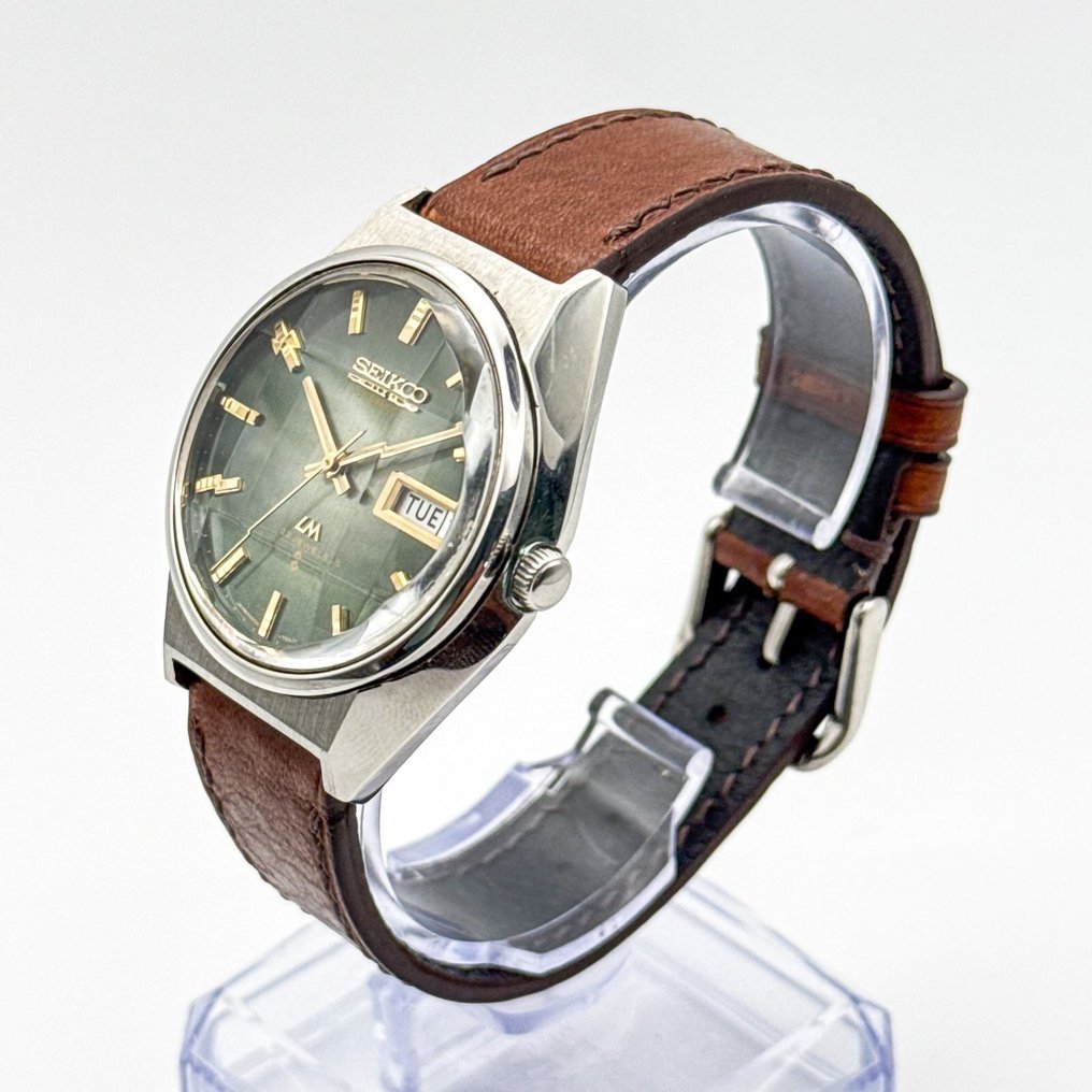 Seiko - LM "Gradient Green Sunburst" [Near-Mint] 純光 (Junkō) – Pure Light - No Reserve Price - 5606-7310 - Men - 1973 #2.1