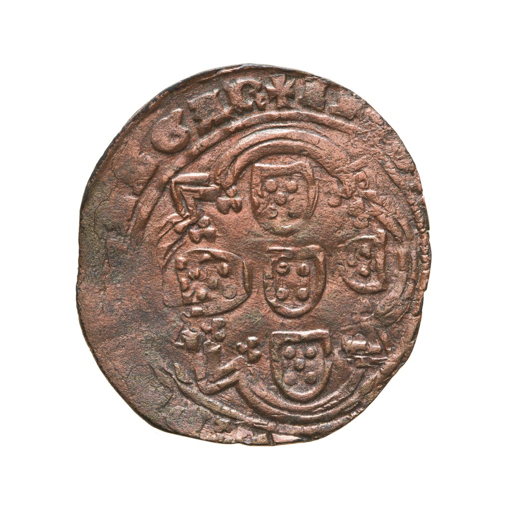 Πορτογαλία. D. João I (1385-1433). Real Branco - Lisboa - Sem Sinal Oculto (χωρίς τιμή ασφαλείας) #1.0