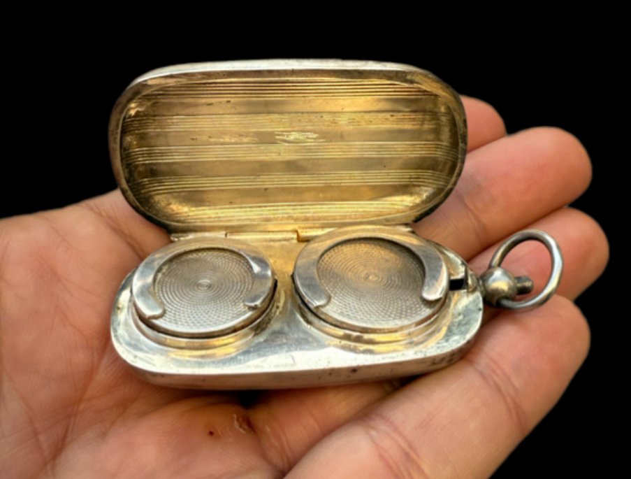 Skarbonka - Srebro pr. 800, Portmonetka Louis z masywnego srebra 800. - Porte-Louis fine 800’ #1.0