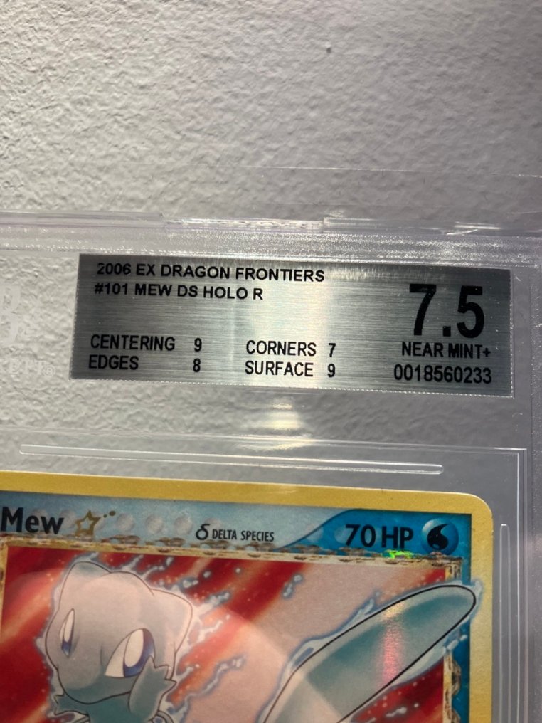 1 Graded card - Mew 101 Holo - Beckett 7.5 #4.3
